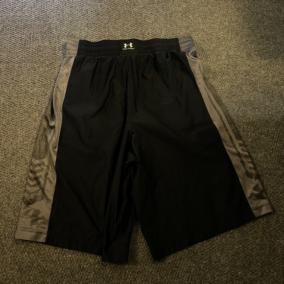 Under Armour Mens Navy and Gray Shorts - Picture 2 of 3
